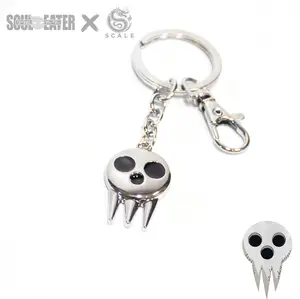 Soul Eater Keychain Lord Death Symbol Pendant for Anime Fans Durable Material Compact Size Ideal Gift for Fans