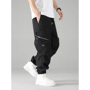 Trendy Retro Street Motorcycle Pants Paratrooper Trousers with Multiple Pockets Work New Fashion Brand Sports Casual for Men