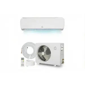 Efficient Cooling & Heating – 9000 BTU Mini Split Wall-Mounted Air Conditioner & Heat Pump – 19 SEER2, Inverter, Ductless, 208-230V – DIY Install, Quiet Operation, Cools/Heats Up to 450 Sq.ft