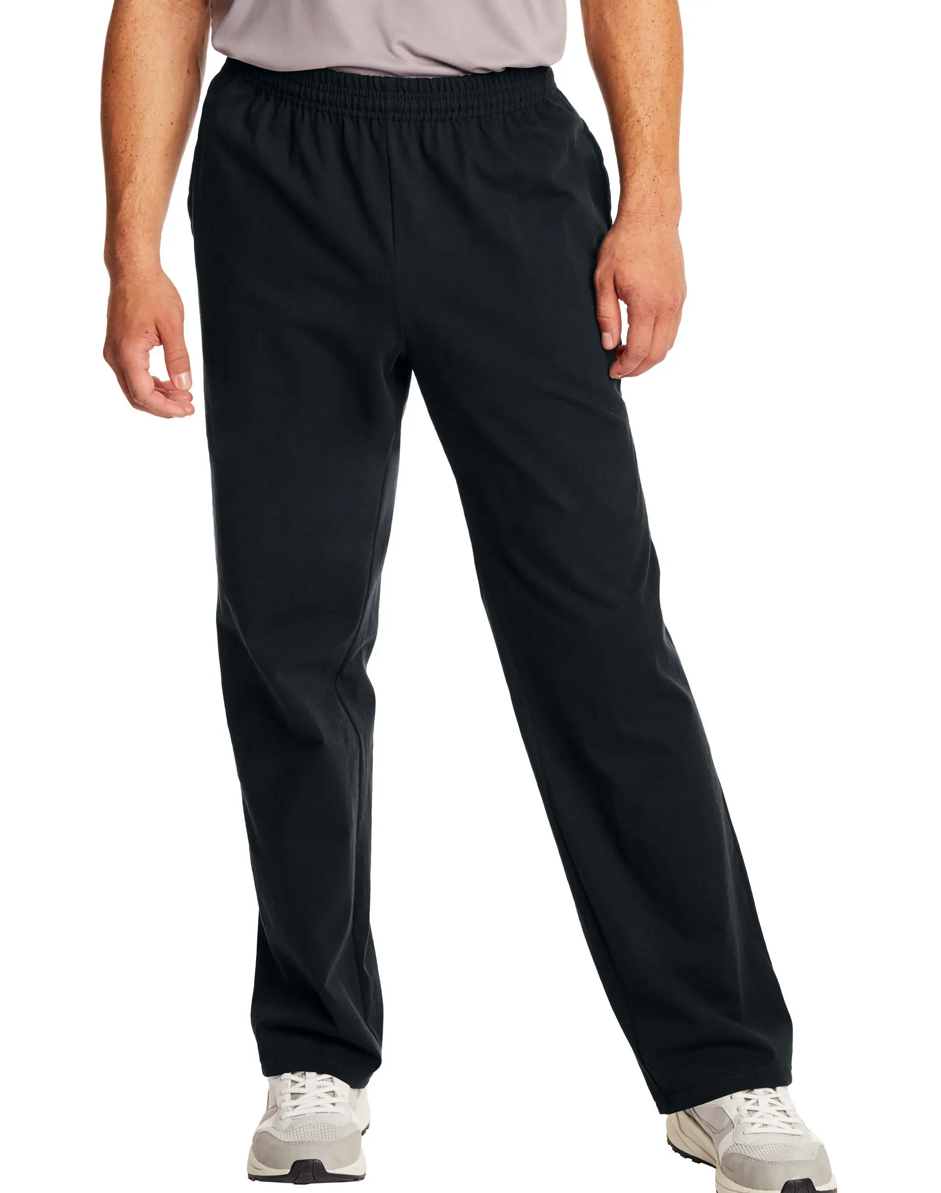 Hanes Essentials Men's Cotton Jersey Pants 32" Underwear Comfortable Fit Soft Stretch Fabric Breathable O5627