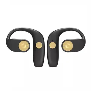 5.3 Version Wireless Bluetooth Earbuds Headphones, Light Weight and Built-in Microphone with Hooks, Waterproof Design for Sports, High Quality Sound Earbuds in Black