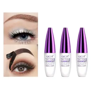 Easy Eyebrow Gel-Waterproof &Sweatproof, Long-Lasting Black or Brown TattooTint, Film Forming, Medium Coverage for All SkinTypes big deal mascara semi-permanent eyebrow tattoo gel paste pencil tint Makeup Daily eyebrow pencil eyebrow gel