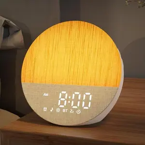 Sunrise Alarm Clock with Sound Machine: Gentle Gradual Wake Up Light for Heavy Sleepers Relieve Anxiety Dimmable Clock with Bluetooth Memory for Bedroom - White Noise Machine with 30 Sleep Sounds