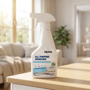 NUAN All Purpose Degreaser Spray - Heavy Duty Grease & Stain Remover for Kitchen, Bathroom & Home Surfaces - Deep Cleaning Solution for Stubborn Dirt