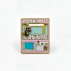 Pick Me Claw Machine Deluxe Pin