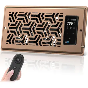 4"x10" Register Booster Fan with Remote and Thermostat - Energy Efficient HVAC Vent Booster Fan for Home Airflow, Dimmable Display & Easy Installation-Airvent T4-10S