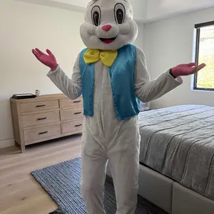 Easter Bunny Rabbit Mascot Costume Adult Size Fancy Dress Halloween