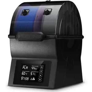 Filament Dryer Box, SH02 Filament Dehydrator with PTC  Heater and  Screen,  Printer Filament Sealed Storage Box with 2 Spools Holder Compatible with PLA PETG TPU ABS 1.75/2.85mm