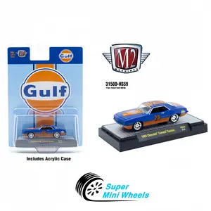 M2 Machines 1:64 1969 Chevrolet Camaro Custom GULF Blue 31500-HS59