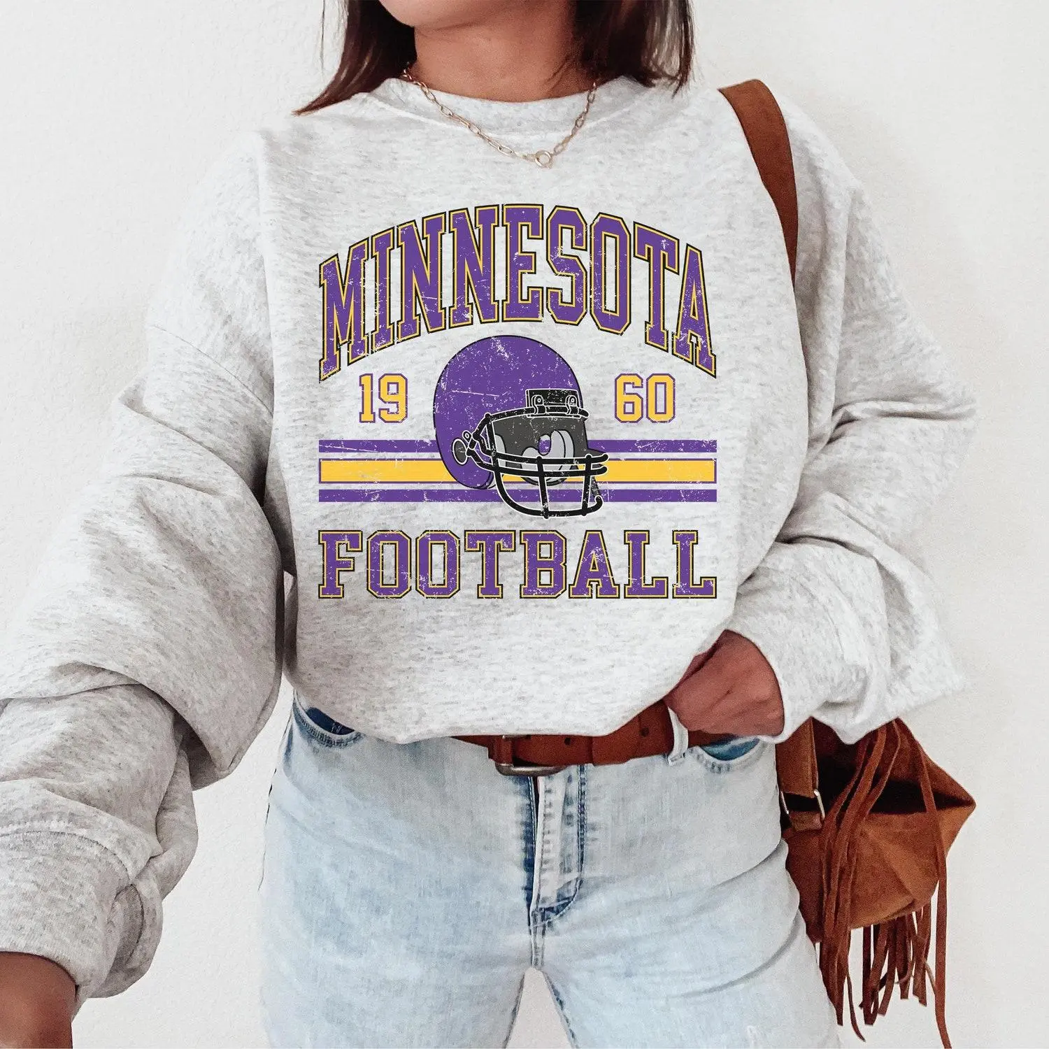 Vintage Minnesota Sweatshirt, Minnesota Football Gift For Women, Retro Minnesota Football Sweater, Game Day Outfit, Unisex Sport Tee