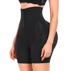 Tummy Control and Hip Pads for Women with Fake Butt Lifter Hourglass Underwear Shapewear High Waisted Shaping Shorts Love Breathable