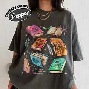 Fan Of ACOTAR Series Comfort Colors Shirt, The Bat Boys Shirt, Velaris Book Lover T Shirt, SJM Inspired Tee, Gift For Bookish Top Womenswear, women's shirts