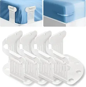 Bed Sheet Holders for Corners - Bed Sheet Holder Straps Fit for All Mattress Types, Keep Fitted Sheets Tight & Secure for All Mattress Sizes