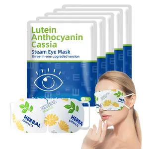 10 steam eye masks, lutein, blackout eye mask, disposable heating eye mask, quick heating, no microwave needed, individually packaged for easy carrying, no charging required, suitable for sleep, spa, home, travel essentials, and relaxation gifts, Care