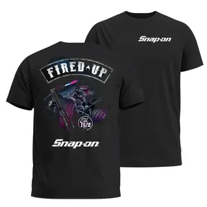 [SNAP ON] Fired Up Mechanic Torch T-Shirt, Vintage Engine Garage Graphic Tee, Welder & Auto Tech Shirt for Men, Gift for Mechanics & Car Builders