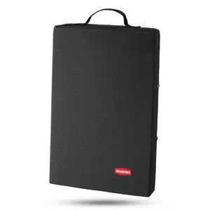 WORKPRO 17" Kneeling Pad with Removable Cover, Soft Pad Cushioning for Knee, Large Foam Kneeler Pad for Gardening, Daily Chores, Workout Supplies, Black