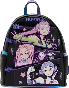 KPop Demon Hunters HUNTR/X Mini Backpack with Photo Card Charm