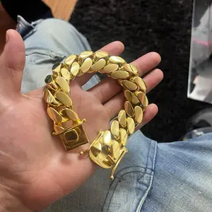 14k Gold Bonded bracelet - Brazalete enchape de oro 14k