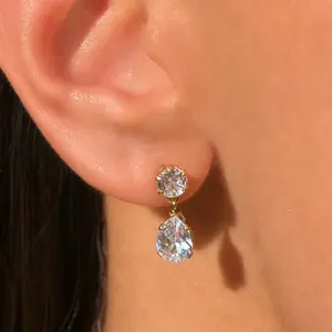 EVRY JEWELS Women's Starlit Drop Earrings