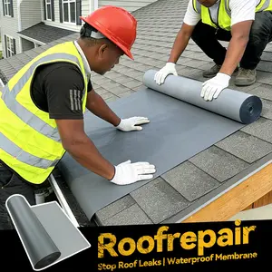 Roof Repair sealant Tape 39IN/19IN Heavy-Duty Waterproof Self-Adhesive Leak Barrier for RV Roofs Agricultural Sheds & Concrete Floors UV-Stable Flexible No-Tool Installation