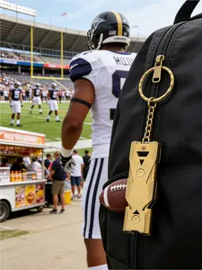 Stainless Steel Bird Training Whistle with Sonic Technology, Durable Keychain Tool for Parrots and Pigeons, Enhance Communication and Behavior