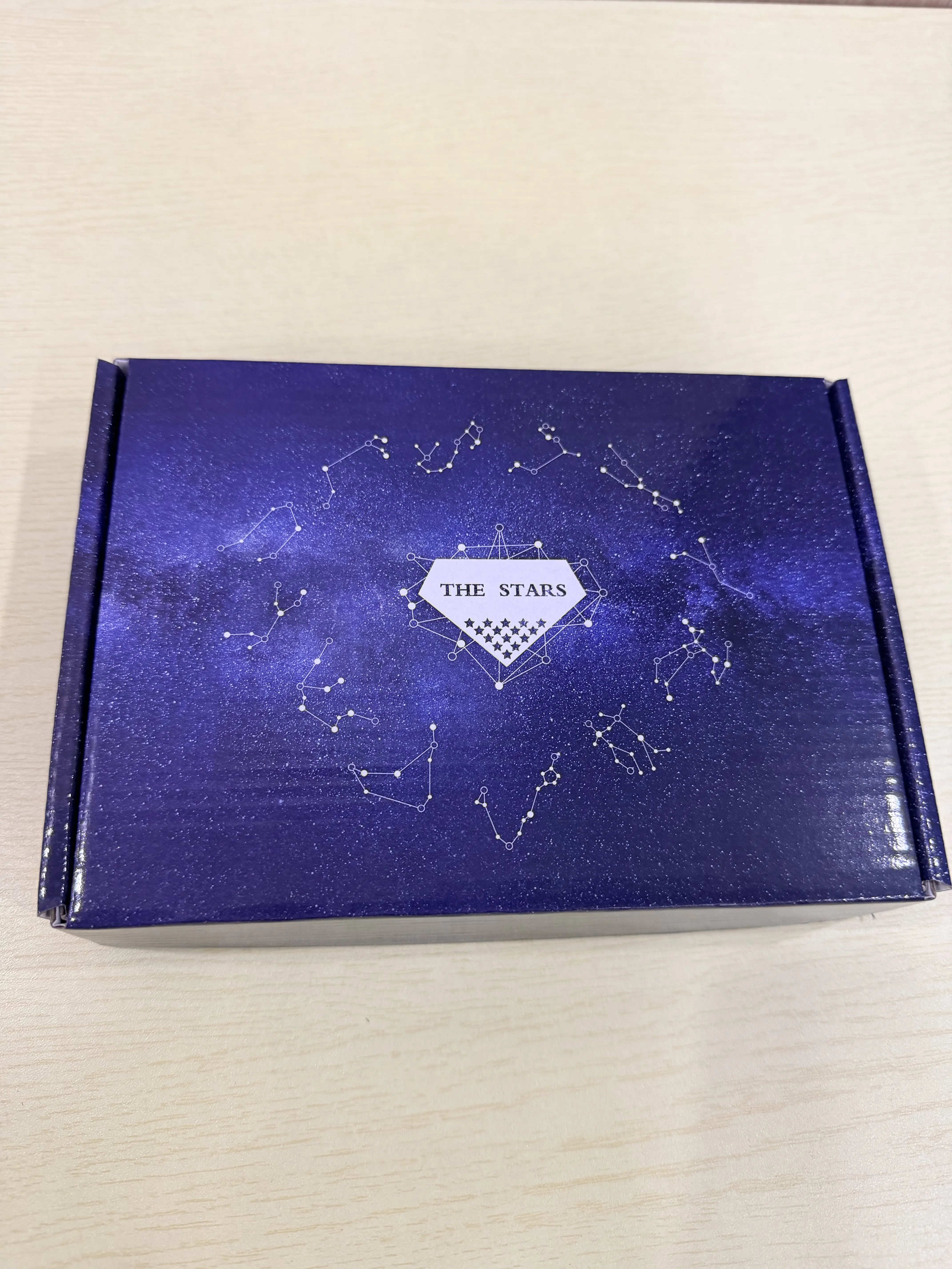 The Stars Constellation Design Blue Box for Unique Gift Packaging