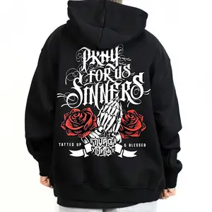 Tatted  Chicano Clothing, Chicana Art, Cholo Chola outfit Cotton Fabric Menswear Casual, Streetwear hoodie T-Shirt S-3XL