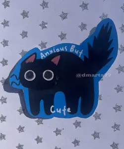 Anxious but Cute Sticker