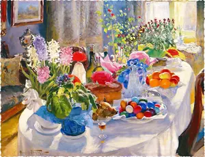 Easter Table, 1916 (476 Piece Wooden Jigsaw Puzzle)