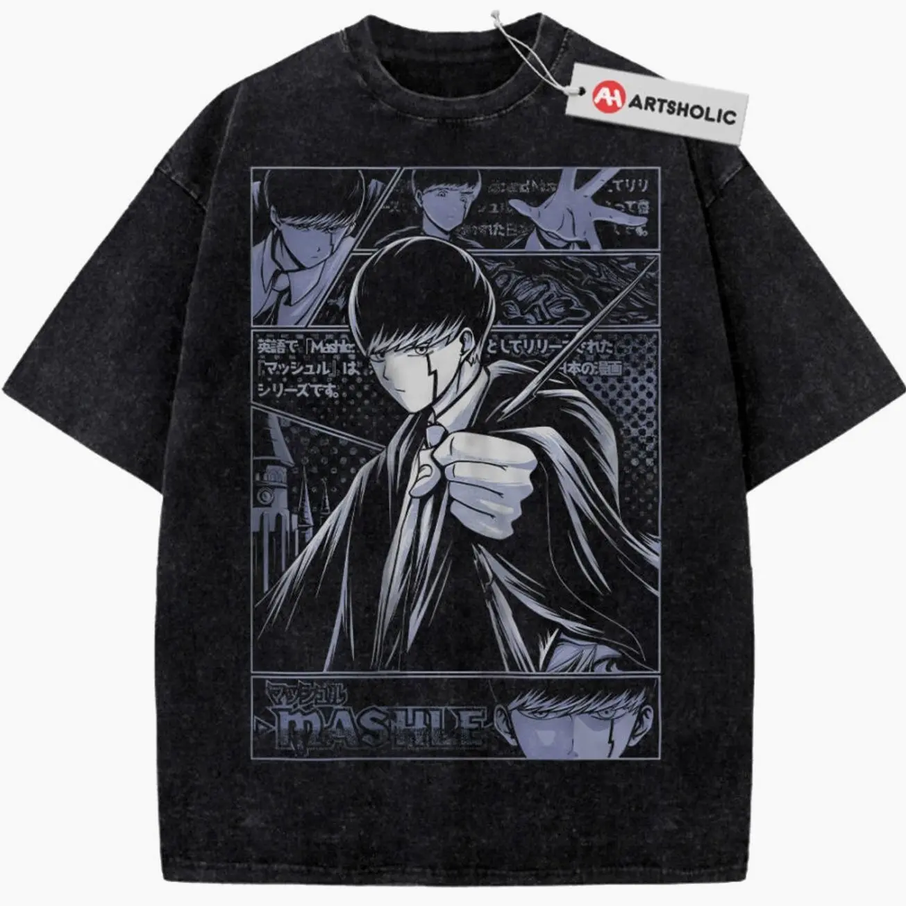 Mash Burnedead Shirt, Mashle Shirt, Anime Shirt, Vintage T-Shirt , Graphic Tee, Unisex Fashion, Full Color, Full Size, For Men, For Women