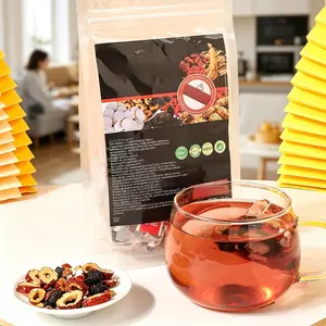 Ginseng Eight Herbal Tea With Goji Berry, Mulberry, Maca, Red Date  Polygonatum | Caffeine-Free Herbal Tea Bags For Daily Wellness | Natural Herbal Blend | 30 Individual Tea Bags (150g)