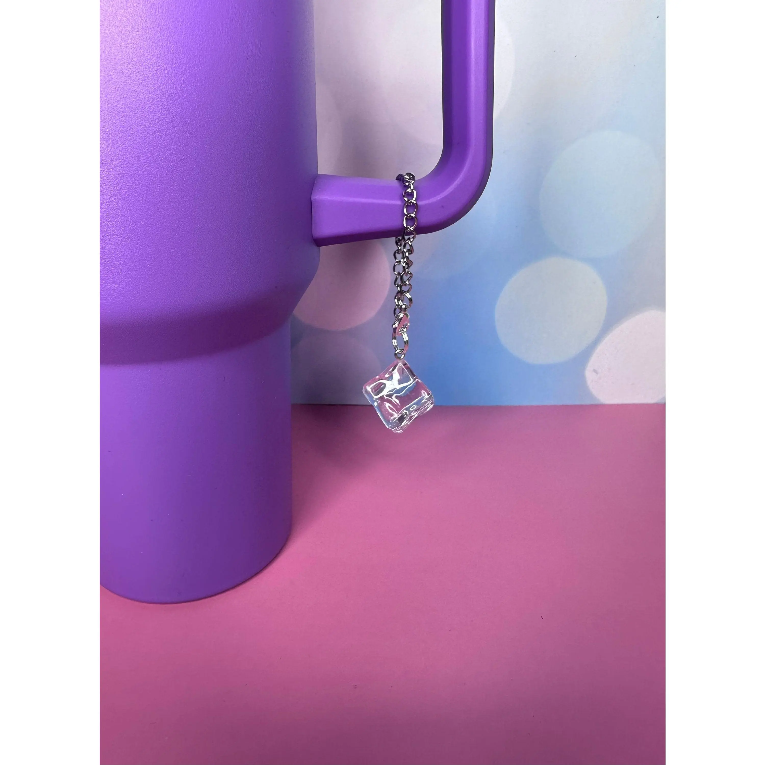 Ice Cube Charm Stanley Tumbler Stanley Accessory Water Bottle Charm Cup Handle Bracelet Drinkware Mug