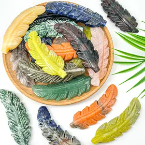 【Star Gate】1 count "Exquisite crystal Feather Figurines - Natural Crystal Decor | Graceful & Symbolic"