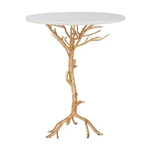 Safavieh Carolyn Rooted Gold Accent Table