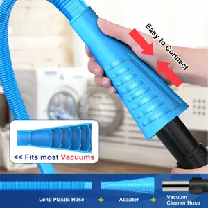 UFORU 3-Pack Washing Machine Brushes, Multi-Use Reusable Pipe & Dust Cleaner, Washing Machine & Dryer Vent Brush, Household Cleaning Tools #SummerVibes