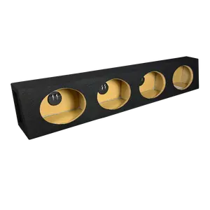 6x9 4-Way Sealed Black Enclosure - Precision CNC-Cut, Premium MDF Construction. Proudly USA Made.