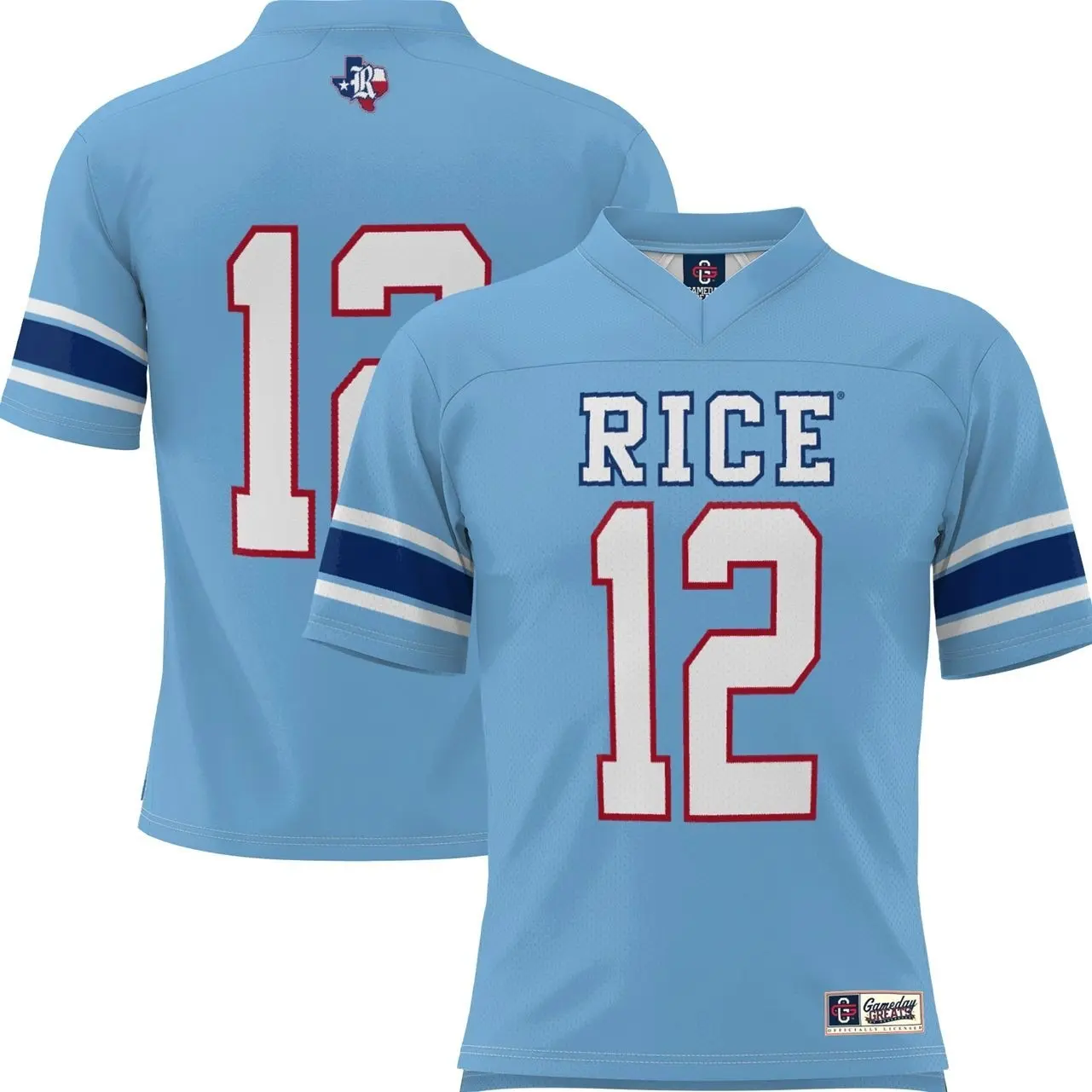 #1 Rice Owls GameDay Greats Football Jersey - Light Blue