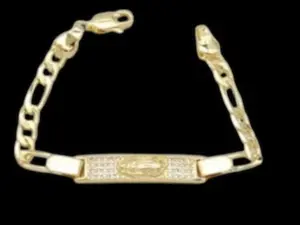 Pulsera de oro laminado virgen de 5.5” aproximadamente para mano pequeña