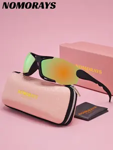 NOMORAYS 1 Piece Unisex Asymmetrical Sunglasses Polarized Half Frame UV400 For every occasion