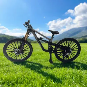 New Alloy Bicycle Model Simulation Mountain Bike Downhill Road Bike Ornament Gift Toy, Party Gift, Birthday Present, Easter Small Gift