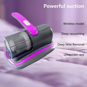 Mattress vacuum cleaner for dust mite removal, Upgraded Handheld cordless vacuum, dust cleaning, powerful vacuum bed cleaner, used for deep cleaning beds, carpets, sofas, Pet hair, and upholstered furniture