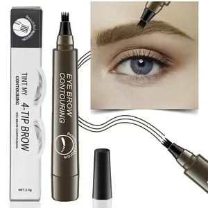5 Color Waterproof Liquid Eyebrow Pencil with4-Point Tips, Liquid Eyebrow MakeupRecommended by Makeup Artists, QuickMakeup for Natural Brows, Eyebrow MakeupProducts