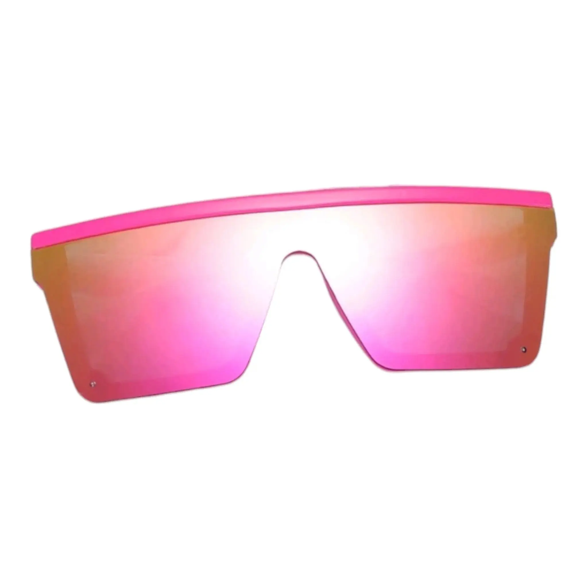 Rectangular Plastic Sunglasses, Unisex Trendy Shades with Polarized Pink Mirrored Lenses, Lightweight Statement Frame Eyewear, Modern Frames Sunglasses, Rectangular Polarized, Polarized Sunglasses