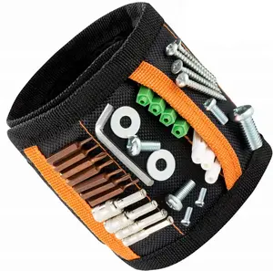 Magnetic Wristband with 15 Strong Magnets for Holding Screws, Nails, Drill Bits, Bolts, Tools - Best Unique Gift for Men, DIY Handyman, Father/Dad, Husband, Boyfriend, Him, Women