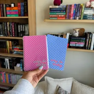 Sorry, I’m Reading Kindle Insert Bundle | Pink & Blue Polka Dot Kindle Decor | Kindle Decor for Book Lovers | Kindle Paperwhite & Kindle Colorsoft & Kindle Basic Accessory | Bookish Merch | Bookish Aesthetic