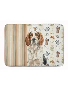 Carolines Treasures WDK7431RUG 19 x 27 in. Tricolor English Setter Coffee Bar Memory Foam Kitchen Mat