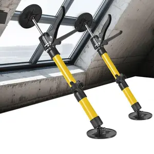 2PCS Support Pole Steel Telescopic Quick Adjustable 3rd Hand Support System, Support Rod, Supports up to 90lbs Construction Rods for Cabinet Jacks Cargo Bars Drywalls