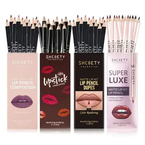 12-Piece Matte Lip Liner Set | Precision Tip for Perfect Lips | Long-Lasting, Waterproof & Smudge-Proof | All Shades for Daily & Glam Looks