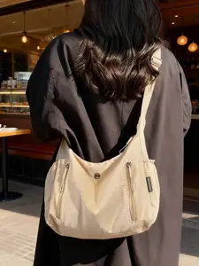 Single-shoulder bag, can be worn cross-body or as a backpack, made of Oxford fabric, durable and sturdy, transforms into a backpack in a second