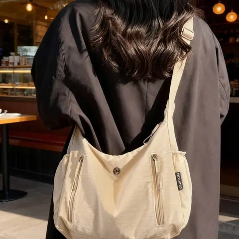 Women's Oxford Cloth Solid Convertible Single-Shoulder Bag - Adjustable Crossbody, Fast Backpack Mode, Durable, Less Shoulder Pull, Everyday Casual Bag for Women, Back to School Use, Crossbody Bags For Women
